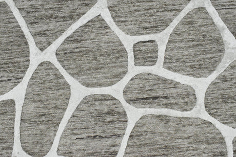 Modern Contemporary Brown Hand Tufted Wool 5x8 Area Rug