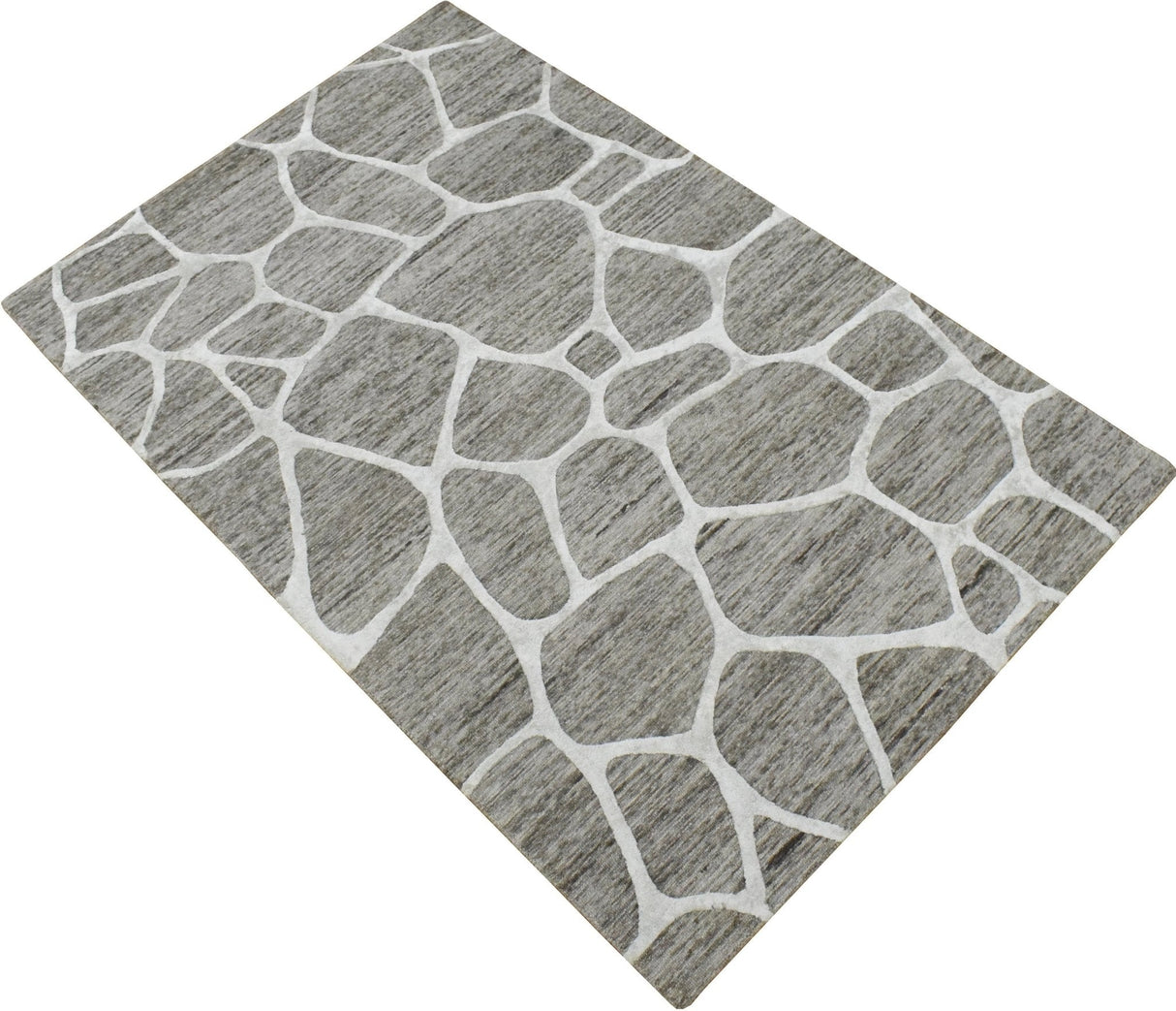 Modern Contemporary Brown Hand Tufted Wool 5x8 Area Rug