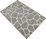 Modern Contemporary Brown Hand Tufted Wool 5x8 Area Rug