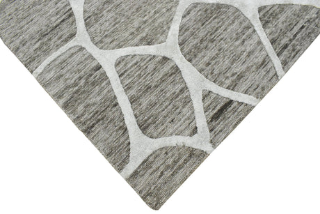 Modern Contemporary Brown Hand Tufted Wool 5x8 Area Rug