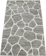 Modern Contemporary Brown Hand Tufted Wool 5x8 Area Rug