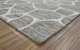 Modern Contemporary Brown Hand Tufted Wool 5x8 Area Rug