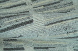 Modern Contemporary Charcoal And Gray 2x3 Wool Area Rug