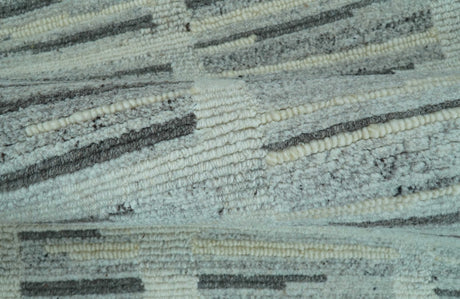 Modern Contemporary Charcoal And Gray 2x3 Wool Area Rug