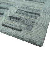 Modern Contemporary Charcoal And Gray 2x3 Wool Area Rug