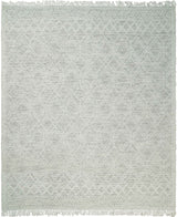 Modern Contemporary Hand Made White Wool Area Rug