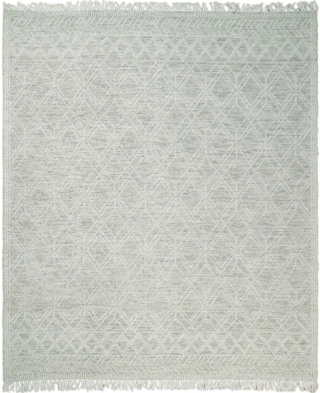 Modern Contemporary Hand Made White Wool Area Rug
