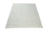 Modern Contemporary Hand Made White Wool Area Rug