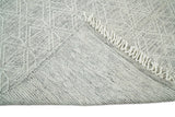 Modern Contemporary Hand Made White Wool Area Rug