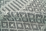 Modern Contemporary Hand Woven Black and White Wool Area Rug