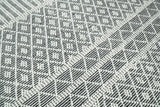 Modern Contemporary Hand Woven Black and White Wool Area Rug