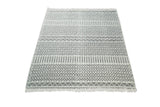 Modern Contemporary Hand Woven Black and White Wool Area Rug