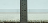 Modern Contemporary Olive, Beige and Ivory Stripes Design Custom Made wool area Rug