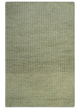 Modern Contemporary Olive, Beige and Ivory Stripes Design Custom Made wool area Rug