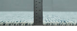 Modern Contemporary Woolen White and Blue Hand Tufted Area Rug
