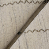 Modern Design Beige Hand Loomed Wool Area Rug