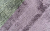 Modern design Ivory, Green and Blue 2x5 Hand Knotted Wool Area Rug