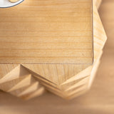 Modern Embossed Pattern Side Table-Living Room-Parc Decor