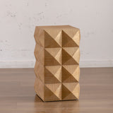 Modern Embossed Pattern Side Table-Living Room-Parc Decor