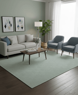 Modern Geometric Pattern Ivory And Beige Hand Knotted 9x12 Area Rug