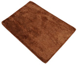 Modern Geometrical Cross Square Hand Made 2x3 Brown Art silk Area Rug-Area Rug-Parc Decor
