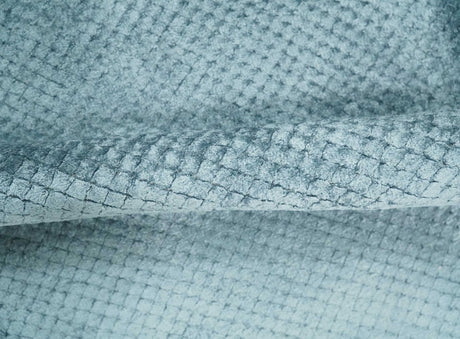 Modern Geometrical Cross Square Hand Made 2x4 Aqua Blue Art Silk Area Rug-Area Rug-Parc Decor