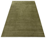 Modern Geometrical Design Beige And Brown 6x10 Hand Knotted Wool Rug