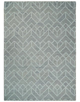 Modern Geometrical Design Hand Tufted Wool Area Rug