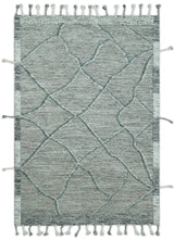 Modern Geometrical Hand carved Texture Gray, Ivory and Charcoal Hand Knotted 5x8 wool Area Rug