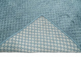 Modern Geometrical Hand Made 2x4 Aqua Blue Art Silk Area Rug