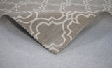 Modern Geometrical Hand Tufted Silver Wool 8x10 Area Rug