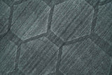 Modern Geometrical Hand Woven 2x3 Charcoal Art Silk Area Rug
