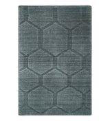 Modern Geometrical Hand Woven 2x3 Charcoal Art Silk Area Rug