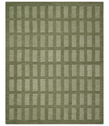 Modern Geometrical Olive and Ivory Textured Hand Tufted Multi size wool Rug