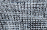Modern Gray and Black Hand Loom Viscose 5x8 Area Rug