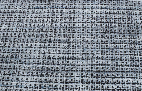 Modern Gray and Black Hand Loom Viscose 5x8 Area Rug