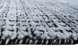 Modern Gray and Black Hand Loom Viscose 5x8 Area Rug
