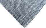 Modern Gray and Black Hand Loom Viscose 5x8 Area Rug