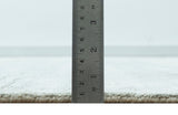 Modern Gray Solid Design 6x8.7 Hand Knotted Wool Area Rug