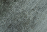Modern Gray Solid Design 6x8.7 Hand Knotted Wool Area Rug