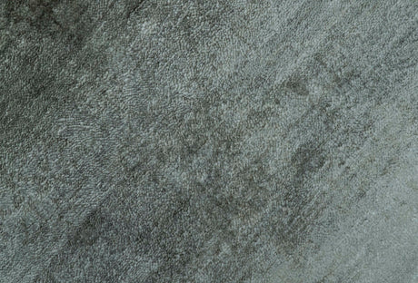 Modern Gray Solid Design 6x8.7 Hand Knotted Wool Area Rug