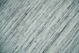 Modern Handloom Ivory, Charcoal, Silver 8x10 Contemporary Wool Area Rug