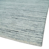 Modern Handloom Ivory, Charcoal, Silver 8x10 Contemporary Wool Area Rug