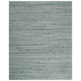 Modern Handloom Ivory, Charcoal, Silver 8x10 Contemporary Wool Area Rug