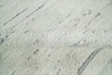 Modern Ivory and Gray Hand Made 5x8 Wool Area Rug