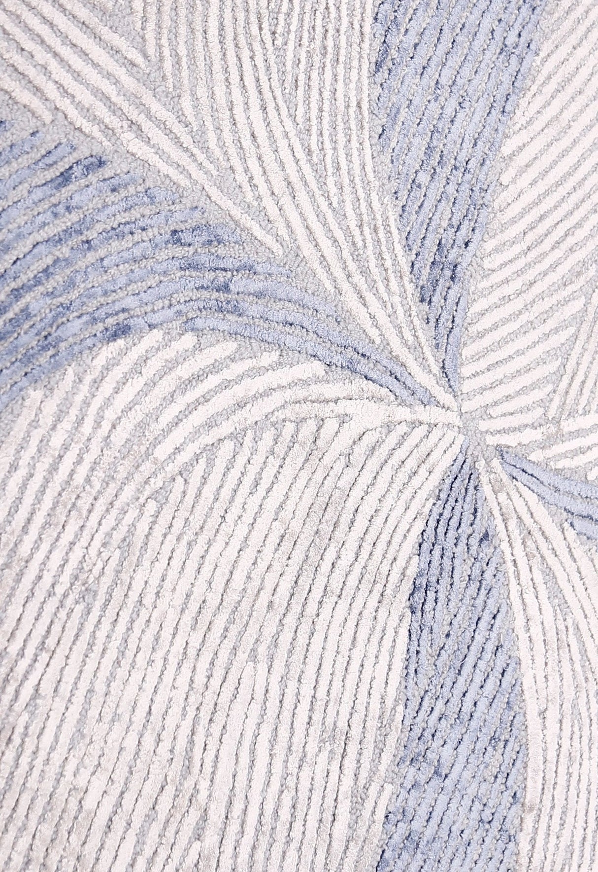 Modern Petal Ivory Hand Tufted 5x5 Wool Area Rug