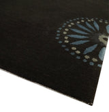 Modern Premium look Dark Brown 5x8 Hand loom Wool and Art Silk Area Rug-Area Rug-Parc Decor