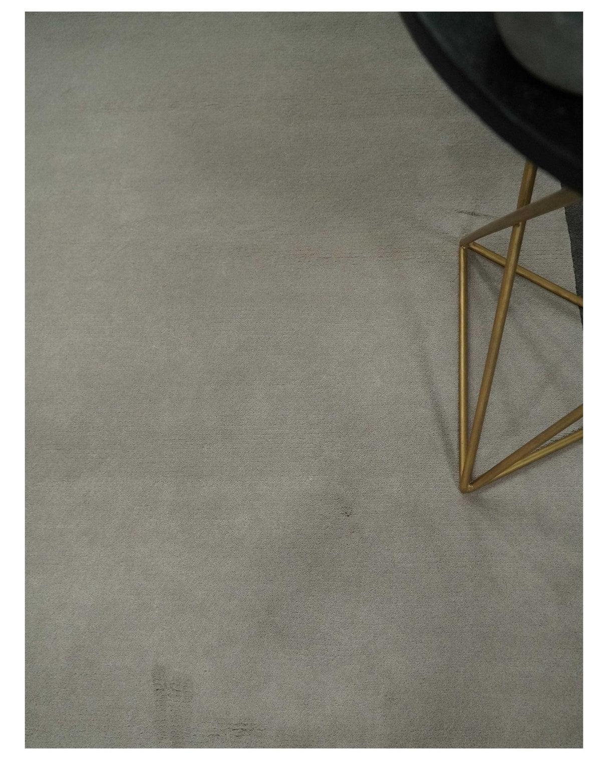 Modern Scandinavian 6x8 Silver and Charcoal Wool Hand Woven Area Rug