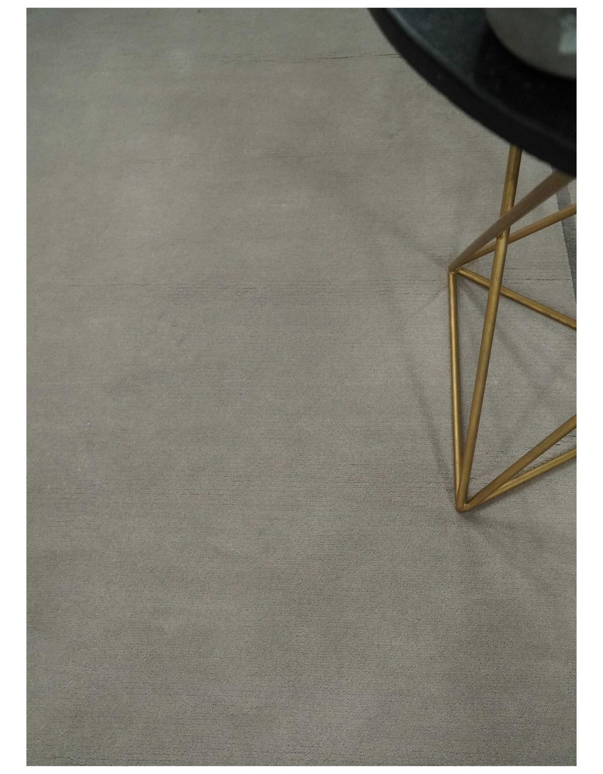 Modern Scandinavian 6x8 Silver and Gray Wool Hand Woven Area Rug