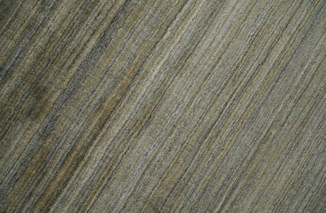 Modern Shaded Beige 5x7 Blended Bamboo Silk Hand Woven Area Rug
